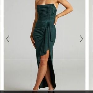 Showpo Black Strapless Dress